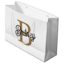 Search for monogrammed gift bags Black
