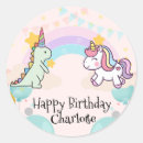Search for dinosaur birthday stickers Rainbow