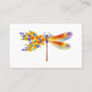 Search for dragonflies business cards Yellow