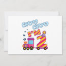 Search for 2 year old boy birthday invitations Train