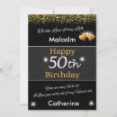 Search for husband birthday invitations Gold