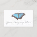 Search for blue butterfly business cards Elegant