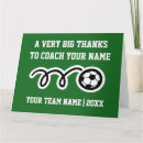 Search for soccer thank you cards Coach