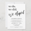 Search for we did it invitations Elopement