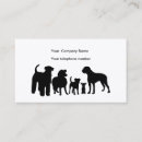 Search for silhouette business cards dog