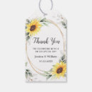 Search for sunflower wedding favor tags Fall
