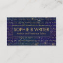 Search for author business cards Professional