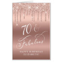 Search for 70th birthday cards 70 and fabulous