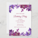 Search for orchid birthday invitations Floral