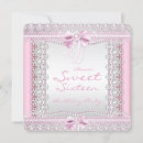 Search for diamond and pearls sweet 16 invitations Pink
