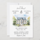 Search for watercolor venue wedding invitations Elegant