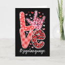 Search for deaf holiday cards I love you