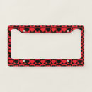 Search for red heart license plate frames Trendy