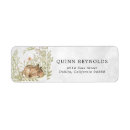 Search for deer return address labels Watercolor