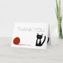 Search for black cat thank you cards Kitty