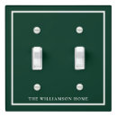 Search for dark green light switch covers Elegant
