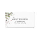 Search for winter return address labels Rustic