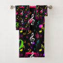 Search for music bath towels Pattern