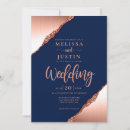 Search for navy and coral wedding invitations Gold