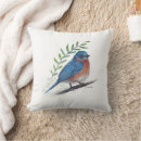 Search for bluebird pillows Watercolor
