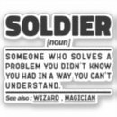 Search for funny military stickers Soldier