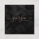 Search for black and rose gold business cards Script