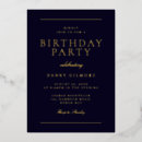 Search for mens black and gold birthday invitations Party