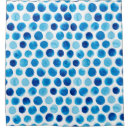 Search for polka dot shower curtains Watercolor