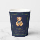 Search for teddy bear paper cups Boy baby shower