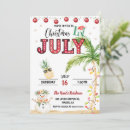Search for in july christmas invitations Tropical