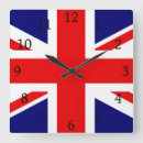 Search for british union jack clocks White