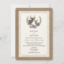 Search for deer wedding invitations Burlap