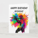 Search for gamer birthday cards Colorful