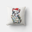 Search for french bulldog christmas pillows Pug