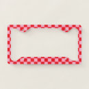 Search for red license plate frames Pink