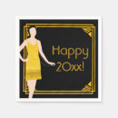 Search for roaring 20s napkins Flapper
