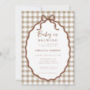 Search for baby is brewing invitations Brown