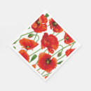 Search for poppy flower napkins Flowers