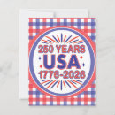 Search for 4th anniversary cards Usa 250th anniversary