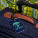 Search for alien luggage tags Cartoon