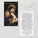 Search for catholic business cards Virgin mary