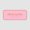 Search for orange name tags Branded