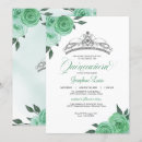Search for jade green invitations Tiara