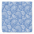 Search for blue white bandanas Paisley