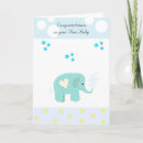 Search for elephant baby congratulations cards Whimsical