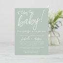 Search for brunch baby shower invitations Sage green