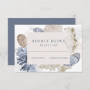 Search for beach wedding rsvp cards blue