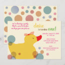 Search for rubber duck birthday invitations Yellow