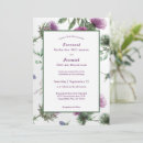 Search for thistle wedding invitations Purple