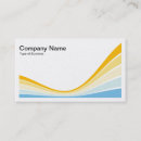 Search for waves business cards Colorful